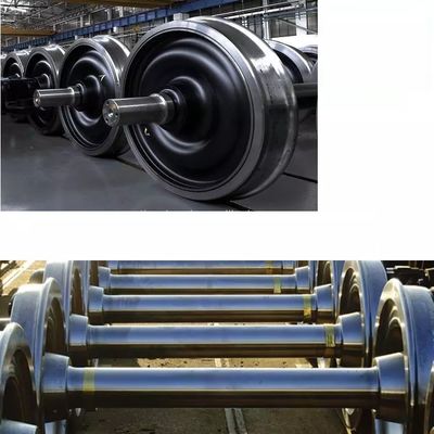 Forged AAR High Quality Industrial Steel Crane Trolley Rail Wheelset