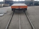 25 टन एक्सल लोड फ्लैट बेड रेल कार 1200 मिमी व्हीलबेस 4 पहियों का समर्थन: