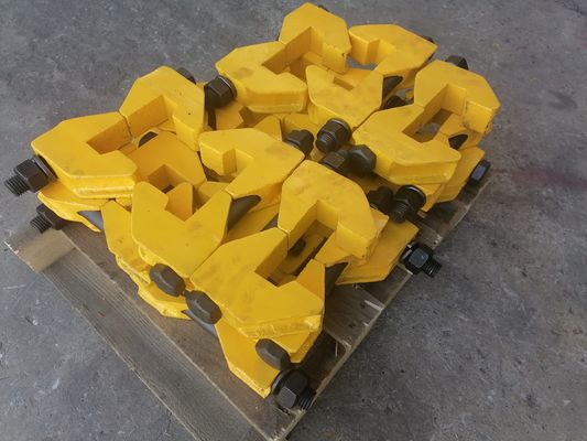 फोर्जिंग रेल क्लैम्प्स फोर्ज्ड प्रोडक्शन 45 स्टील विद बोल्ट्स रेल जॉइंट क्लैम्प वेल्डिंग