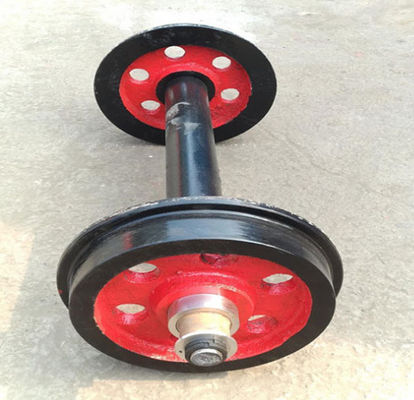 लोकोमोटिव रेलवे व्हील सेट 762mm ट्रैक गेज के साथ ISO9001 2008 ODM