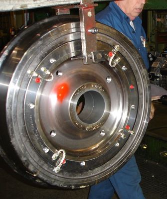 लचीला ट्रेन रेल पहियों 10-1450mm व्यास AAR M107 मानक