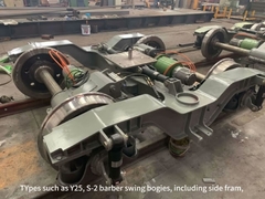 रेल वैगनों के बोगियों की उत्पादन प्रक्रिया वेल्डिंग