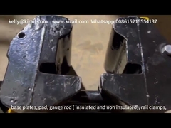 स्लग मुक्त ट्रैक के लिए काले क्लैंप